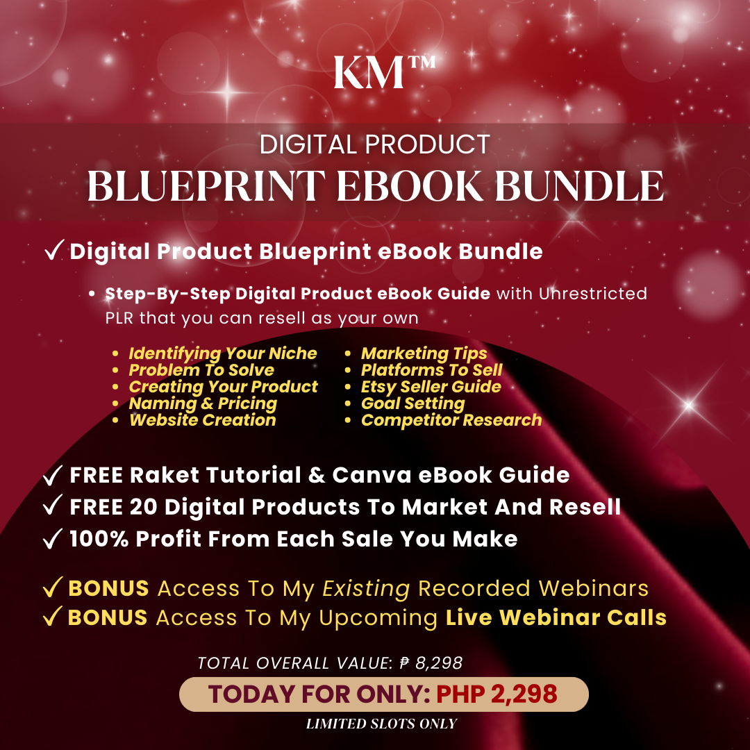 Digital Product Blueprint eBook Guide with Resell Rights and 20 Freebies