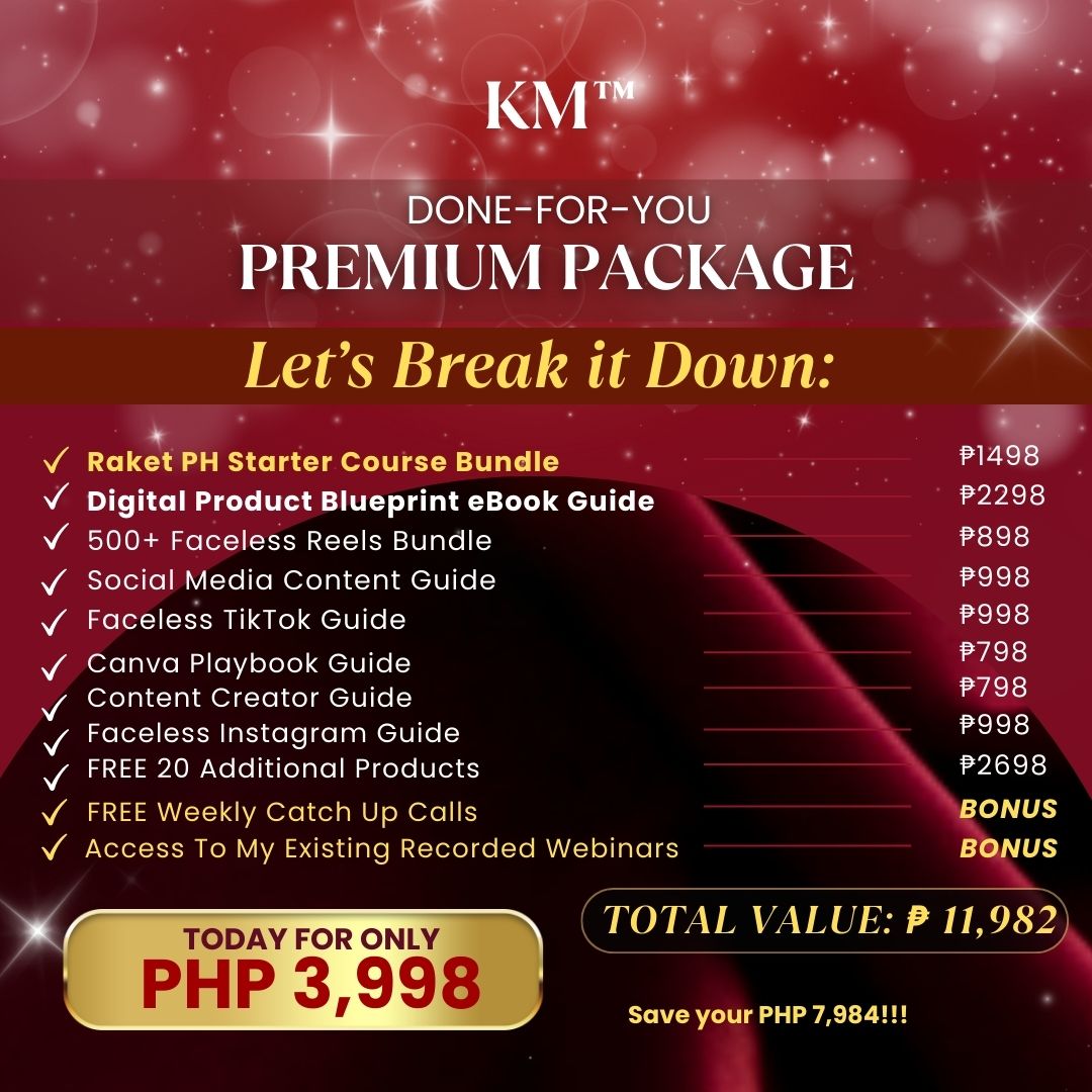 Premium Package | Digital Products that you can REBRAND & RESELL with FREE Built-in Funnel & Trainings