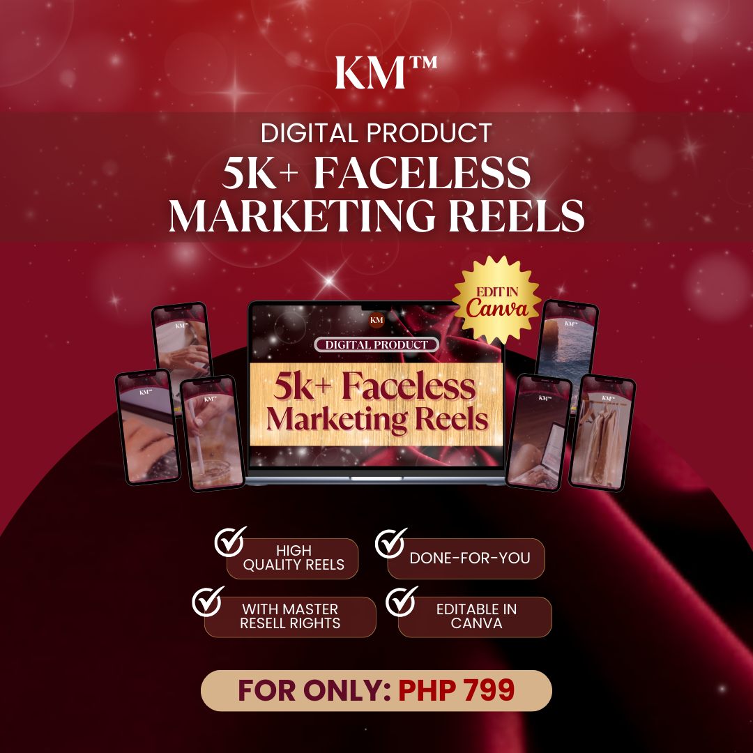 5K+ Editable Reels for Faceless Marketing | Customizable in Canva | Done-For-You | with Resell Rights