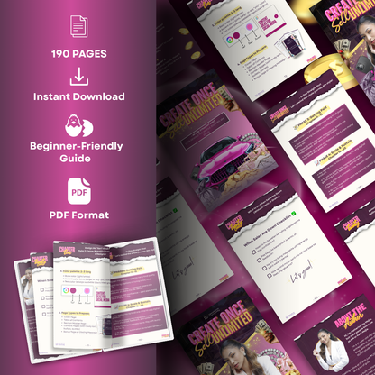 Create Once, Sell Unlimited eBook by Katherine Mejia | Digital Product eBook Guide Taglish