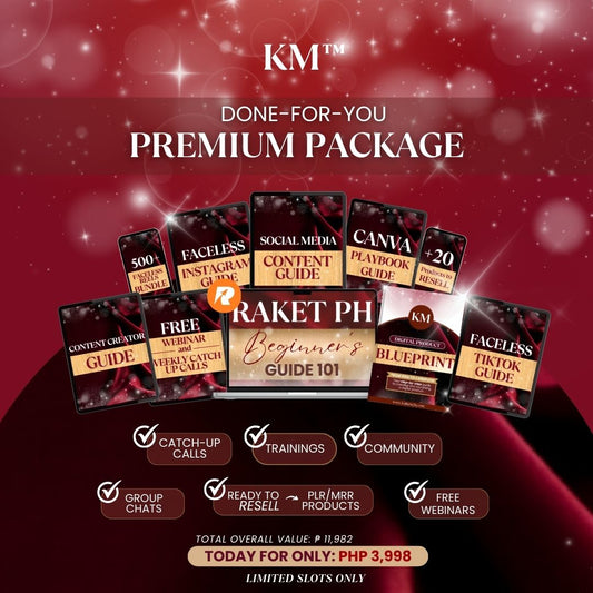 Premium Package | Digital Products that you can REBRAND & RESELL with FREE Built-in Funnel & Trainings